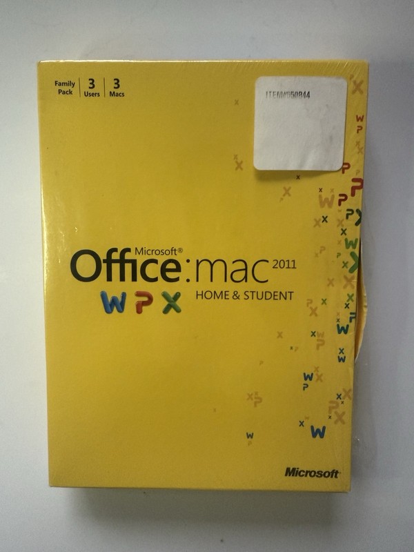 Microsoft Office: Mac 2011 Home& Student – 3 Users / 3 Macs – Complete Box Set
