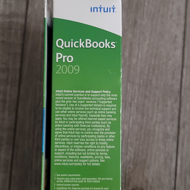 Intuit Quickbooks Accounting Desktop Pro 2009 for PC Windows XP - NEW / SEALED! gallery