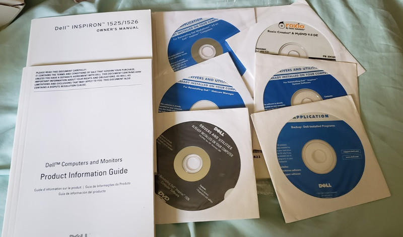 Dell Drivers and Utilities Reinstallation DVDs for Inspiron 1526 Most NEW SEALED