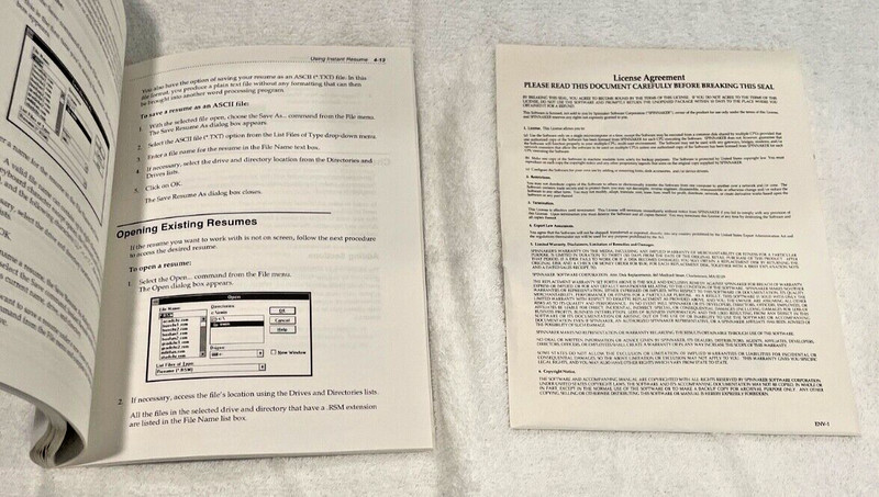 Easy Working Instant Resume For Windows 3 1/2 Floppy Vintage Original Box Book gallery