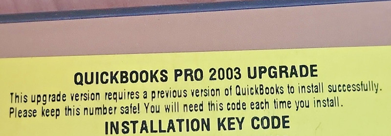 QuickBooks Pro 2003 Financial Software Small Business Win 98/2000/XP KEY S/N REA gallery