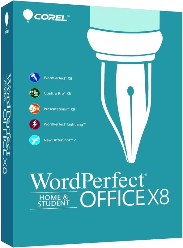 NEW WordPerfect Office X8 Home & Student Ed. Windows Suite Access & Install CD