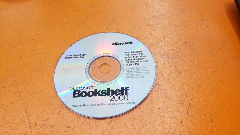⭐️⭐️⭐️⭐️⭐️ Microsoft Bookshelf 2000 CD Only