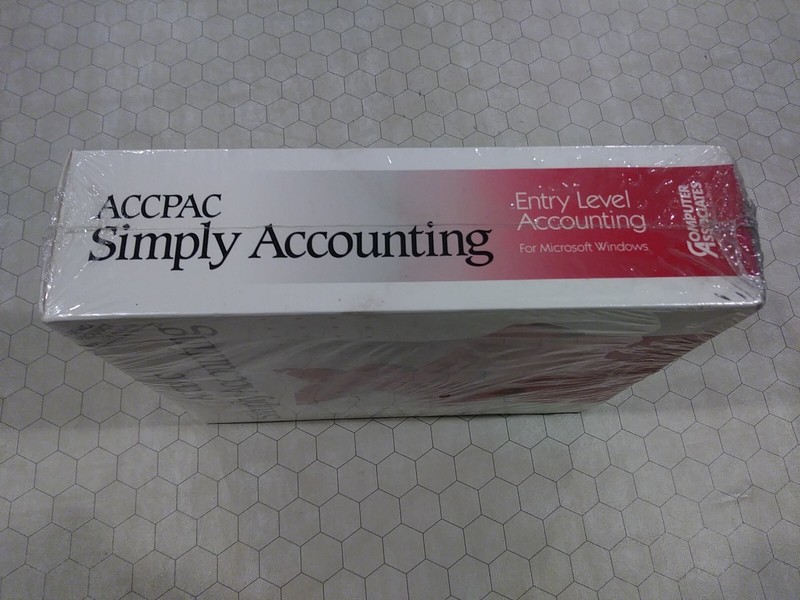 ACCPAC Simply Accounting for Windows, Computer Associates, 1991 Demo Copy SEALED gallery