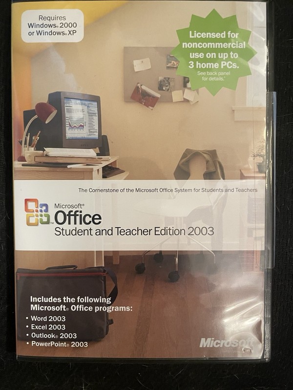 Microsoft Office Student and Teacher Edition 2003 – Product Key Included