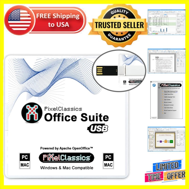 Affordable Office Suite 2026 on USB | Full MS Office Support & Free Updates