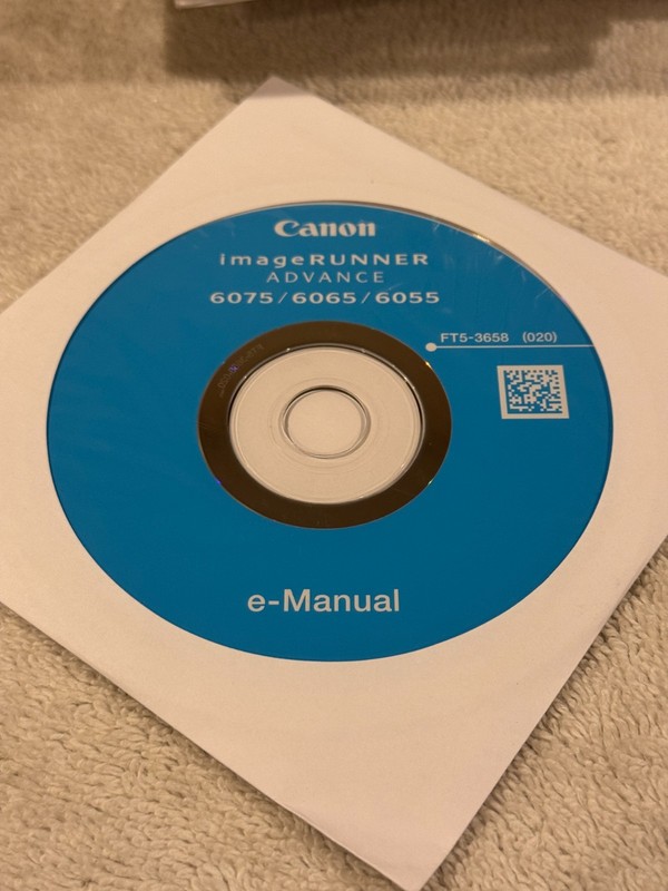 Canon ImageRunner Advance e-Manual – FT5-3658 – CD ONLY VERY GOOD CONDITION!!