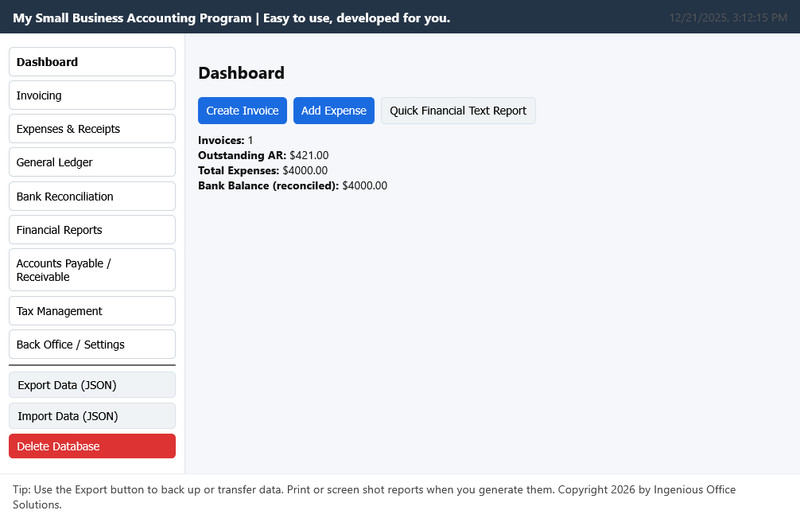 My Small Business Accounting Program Any PC, UNIVERSAL OS, FULL VERSION, CD-r gallery