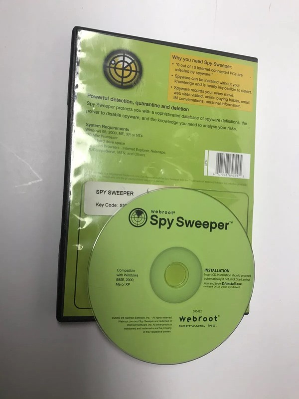 Webroot Spy Sweeper(CD-ROM) 2003-2004 With Key Code - Spyware Detection gallery