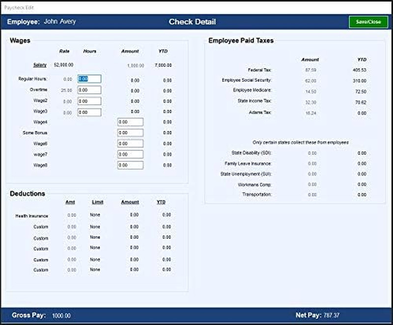 Payroll - Payroll Software for Windows 10/11 - CD - Includes 12 Month License gallery