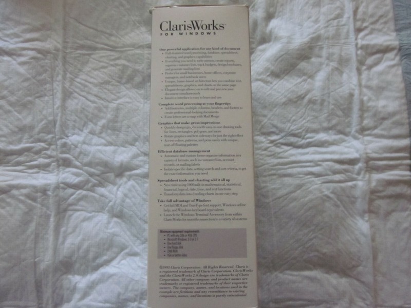 ClarisWorks For Windows 3.x And Quicken For Windows 3.x Software gallery