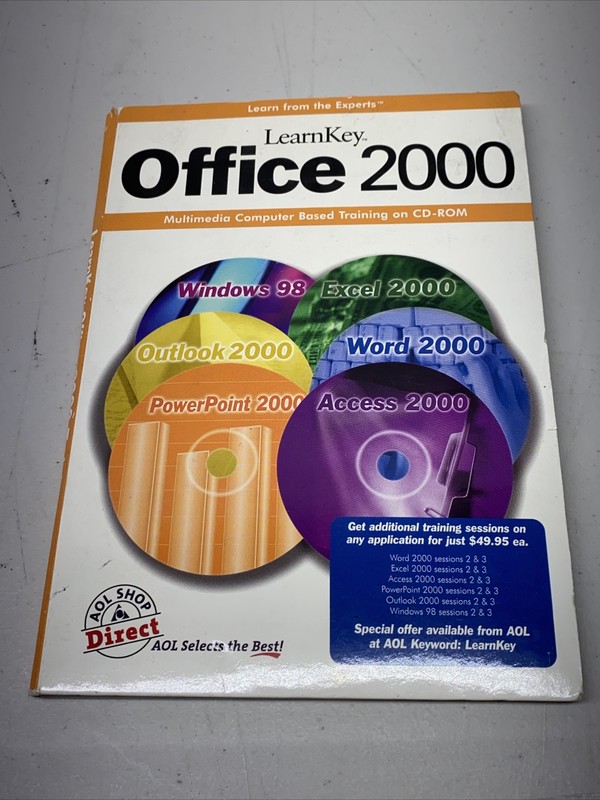 LearnKey Office 2000 Mutimedia Computer Based Traning on CD-Rom