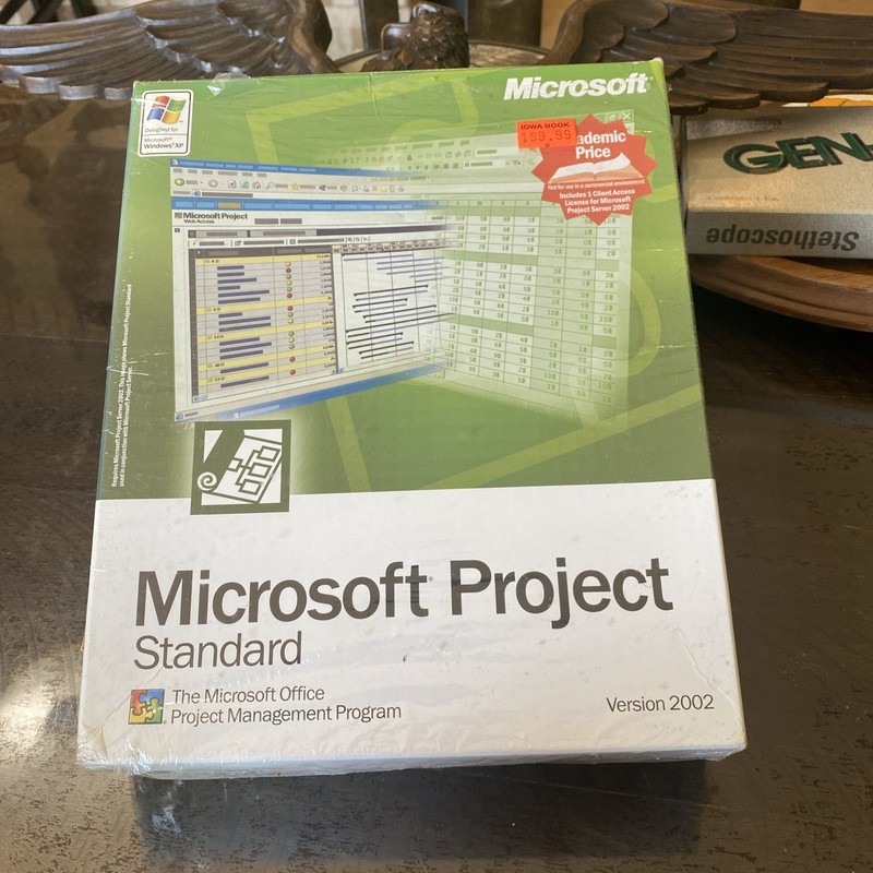Microsoft Project Standard 2002 – Complete Package – Sealed