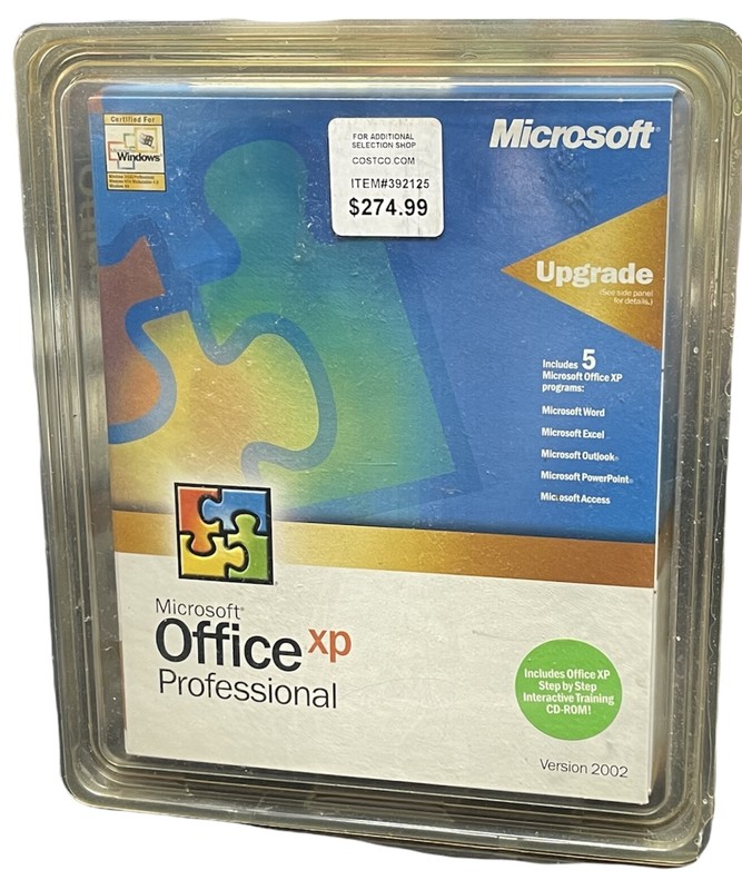 MS Microsoft Office XP Professional Retail 269-04593 Upgrade