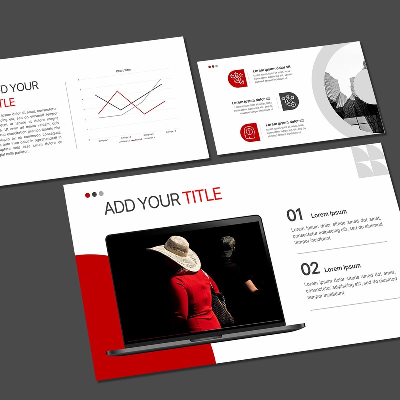 Red PowerPoint Template - Modern Business & Car Presentation Slide Deck gallery