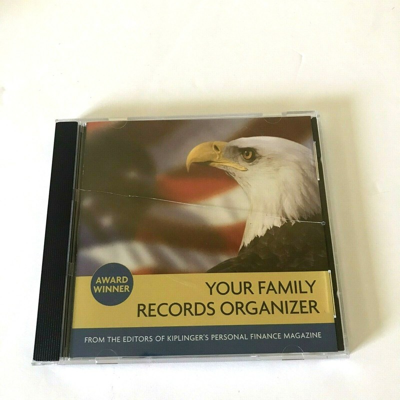 Kiplinger's Personal Finance Your Family Records Organizer CD ROM WIN/MAC 2006