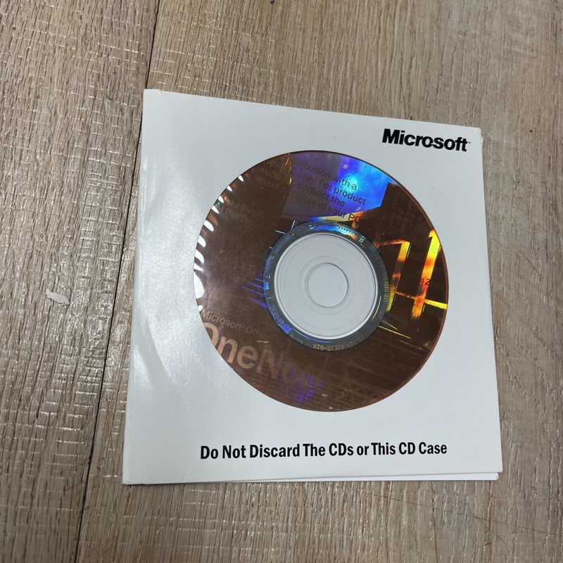 Microsoft OneNote 2003 CD X09-53640 w/ Product Key