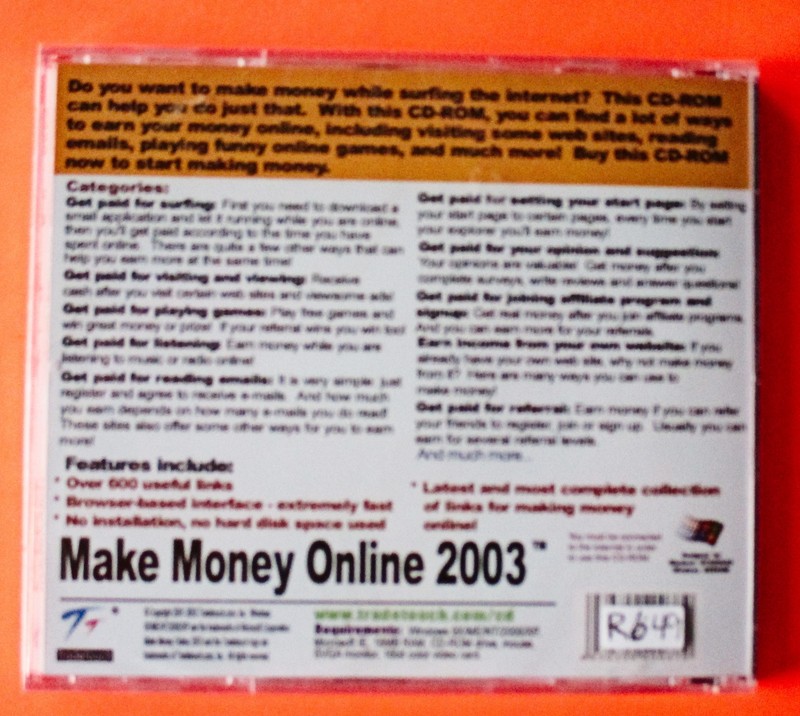 Make Money Online - Sealed CD Rom *** FREE Shipping *** gallery