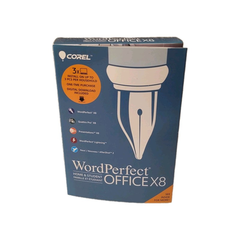 Corel WordPerfect Office Home & Student X8 ( WPOX8HSEFMB ) New In Box