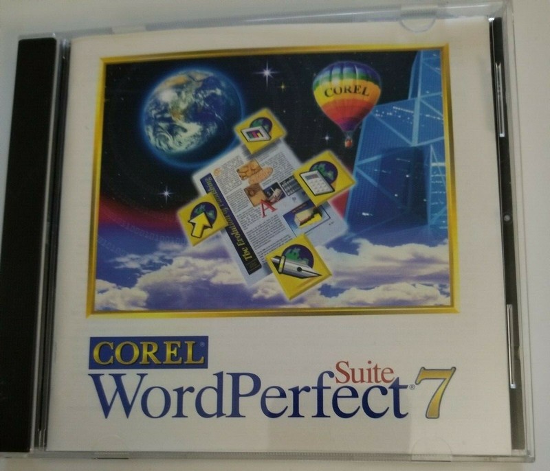 Corel WordPerfect Suite 7 Windows CD Complete with Manual. ~Mint~.