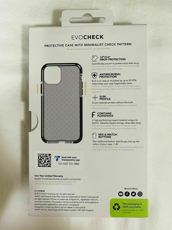 tech21 Evo Check for Apple iPhone 11 Pro Phone Case with 12 ft. Drop Protection gallery