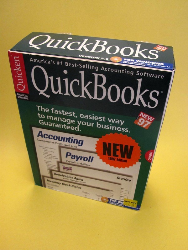 Quickbooks Version 5.0 for Windows Early QB Vintage with CD