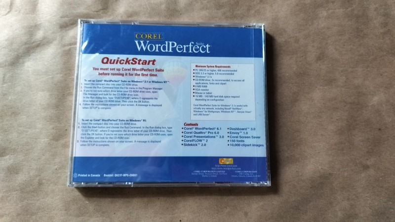 Corel WordPerfect Suite 6 PC CD-ROM 1996 Quattro Pro 6 gallery