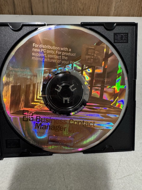 Microsoft Business Contact Manager 2003 CD OEM Outlook Add-On Windows