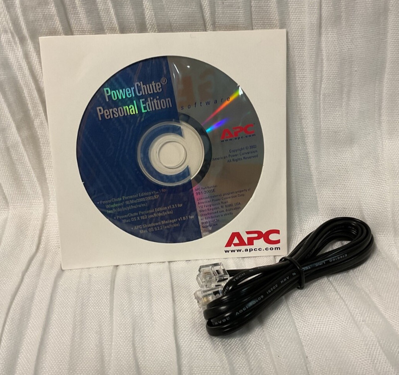 APC PowerChute Personal Edition Software 991-2005E + Ethernet Cord - For Windows
