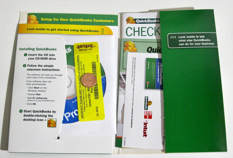 INTUIT QUICKBOOKS PRO 2007 SMALL BUSINESS FOR WINDOWS W/ LICENSE KEY