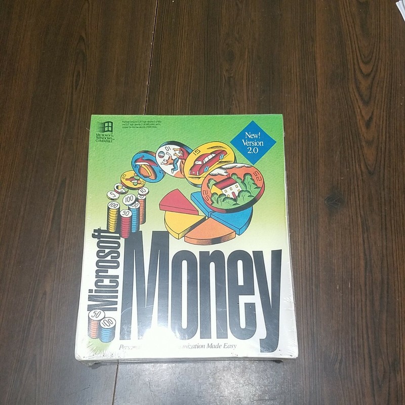 Sealed NEW OLD STOCK! Microsoft Money 1992 Retired Discontinued Software SCARCE!