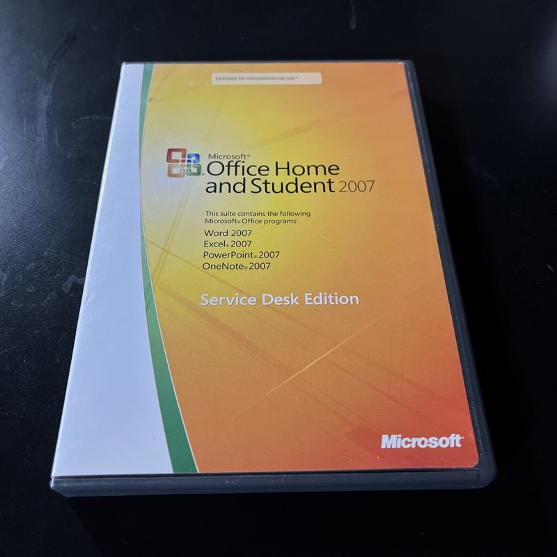 Microsoft Office Home and Student 2007 Service Desk Edition w/ Product Key Code