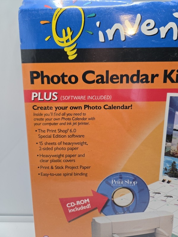 Invent it Photo Calendar Kit Plus for Ink Jet Printers Software Included NEW gallery