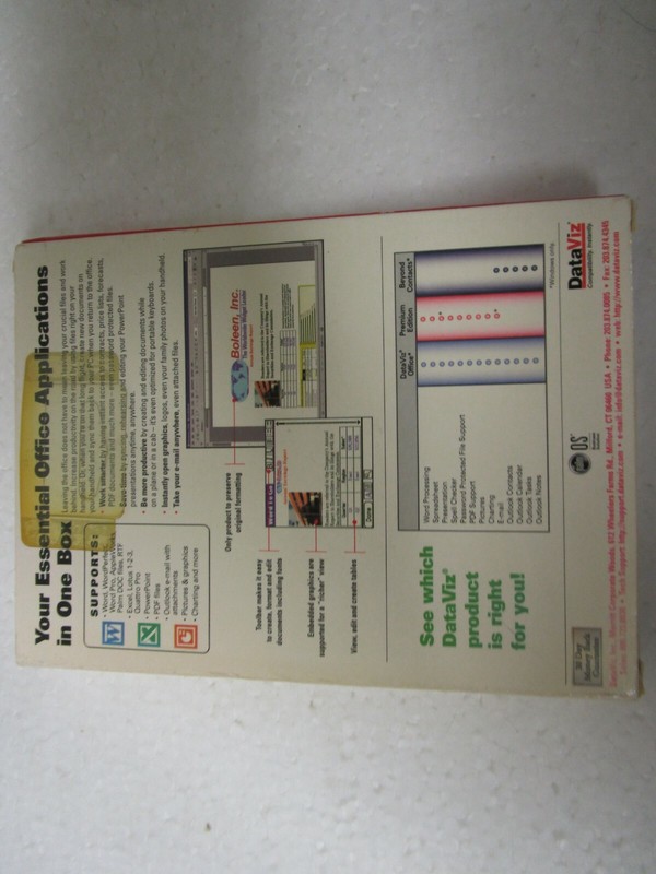 Documents To Go 6 for PDAs by DataViz- Factory Sealed Retail Box for Palm - New gallery