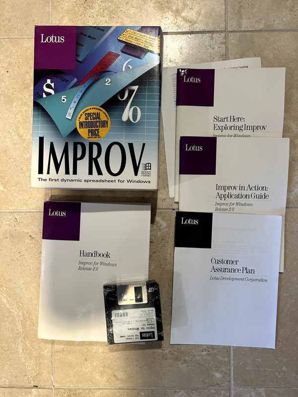 Lotus Improv Spreadsheet For Microsoft Windows – 2.0 – floppy disk 3.5