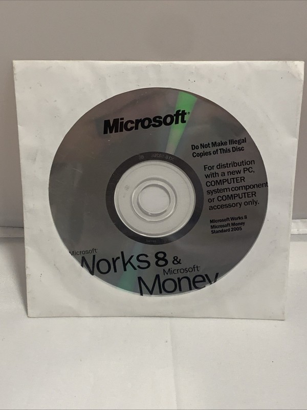 HP Microsoft Works 8 / Money 2005 with MS Office 2003 Trial Activation Key