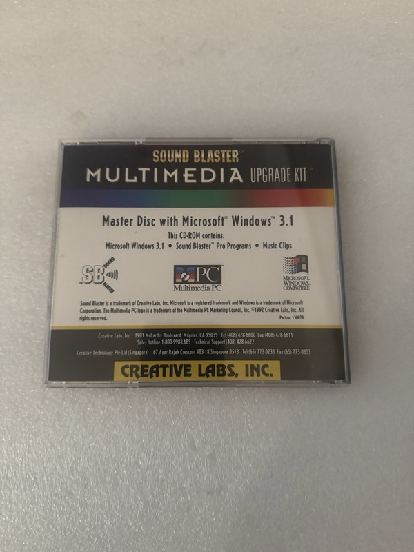 Sound Blaster Multimedia Upgrade Kit Master Disc w/ Windows 3.1 & SB No Manual gallery
