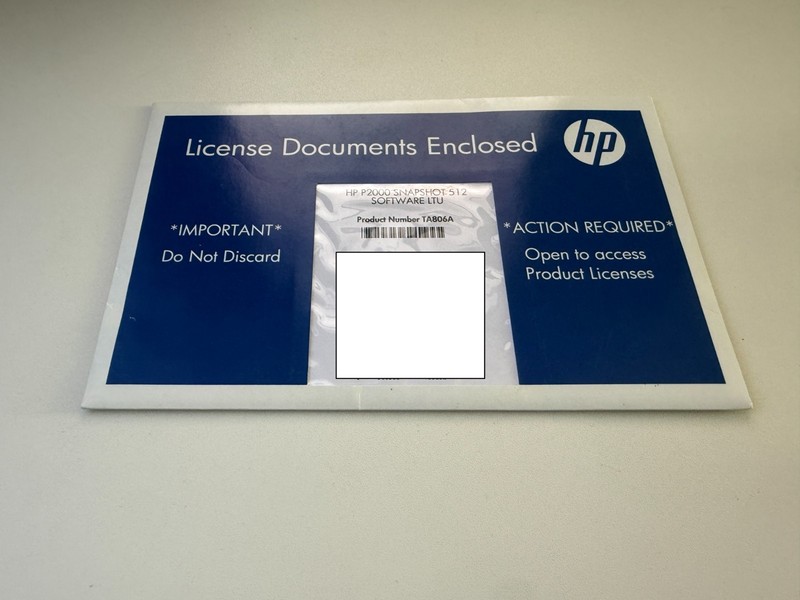 HP P2000 Snapshot 512 Software LTU HPE TA806A