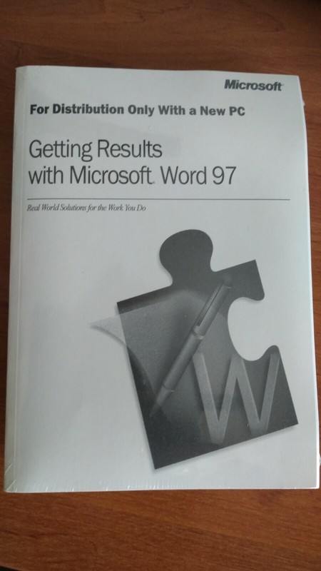 Microsoft Word 97 UK version, Brand New Sealed with Book