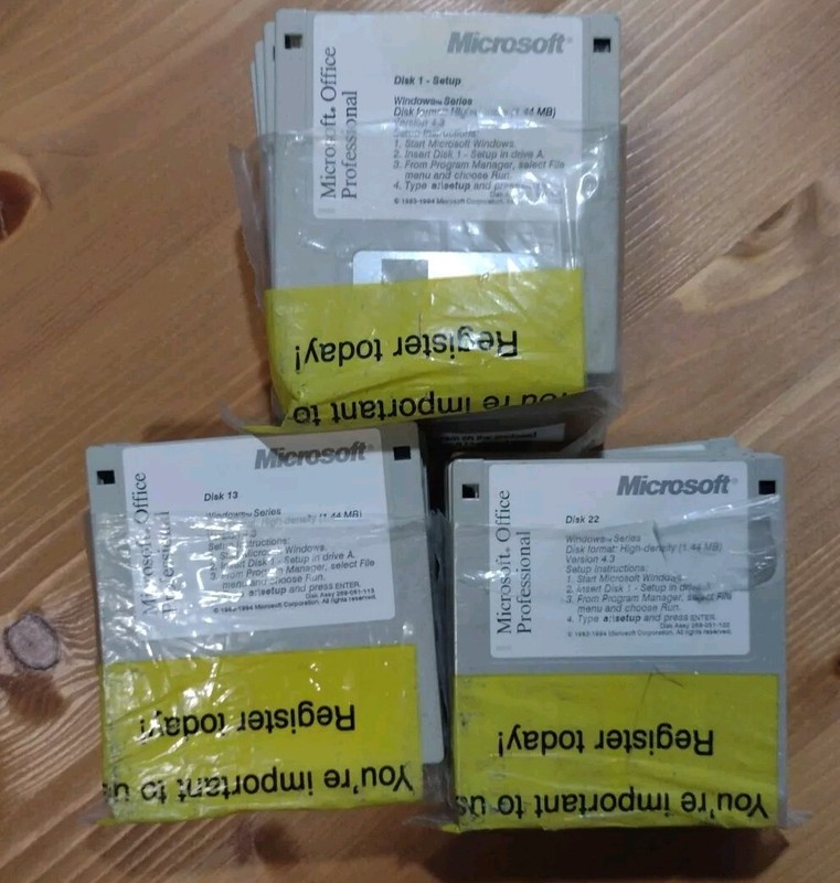 Microsoft Office Professional 31 Diskettes