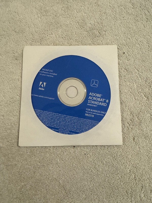 Adobe Acrobat 8 Standard for Windows – VERY GOOD CONDITION – WITH SERIAL #!!!!