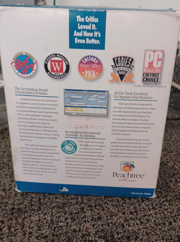 Peachtree Accounting For Windows 3.0 (Used) gallery