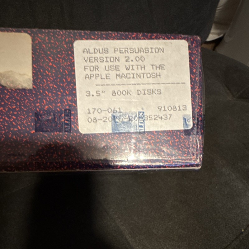 Aldus Persuasion 2.0 DTP Software for Macintosh 3.5" Floppy, English MPN 170-061 gallery