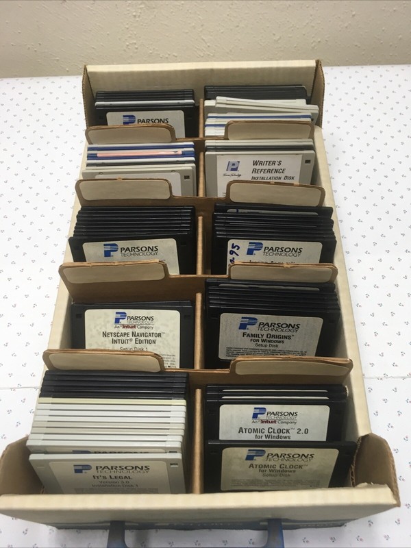 Vtg Parsons Technology Software Version 2.0-3.0 Install Floppy Disks #PdD gallery