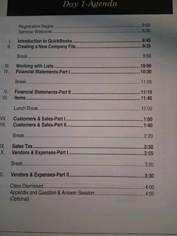 Lot of 3 Mastering Quickbooks Learning Manuals Day 1, 2, 3 & 4 gallery