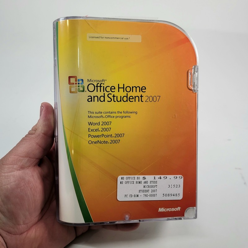 Microsoft Office 2007 Home and Student Disc In Original Case With Product Key #2