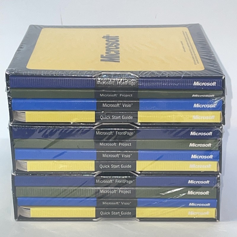 Microsoft Office XP Evaluation & Resource Kit FrontPage Project Visio 2003 3 Lot gallery