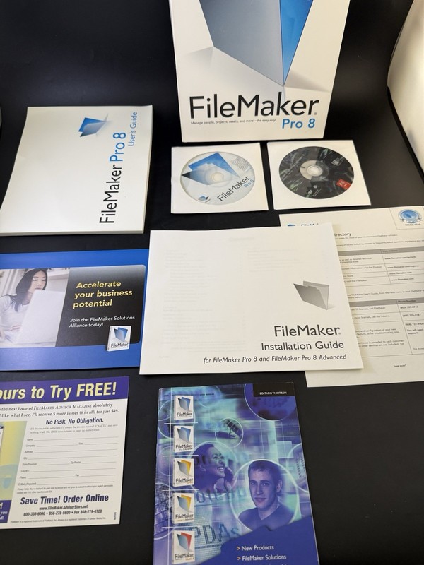 FILEMAKER PRO 8 SOFTWARE & User Guide/Resource Guide FOR Windows AND MAC Vb8 gallery