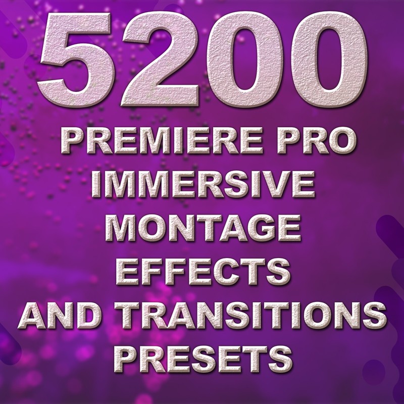 5200+ Drag and Drop Transitions and Effects Pack for Premiere Pro