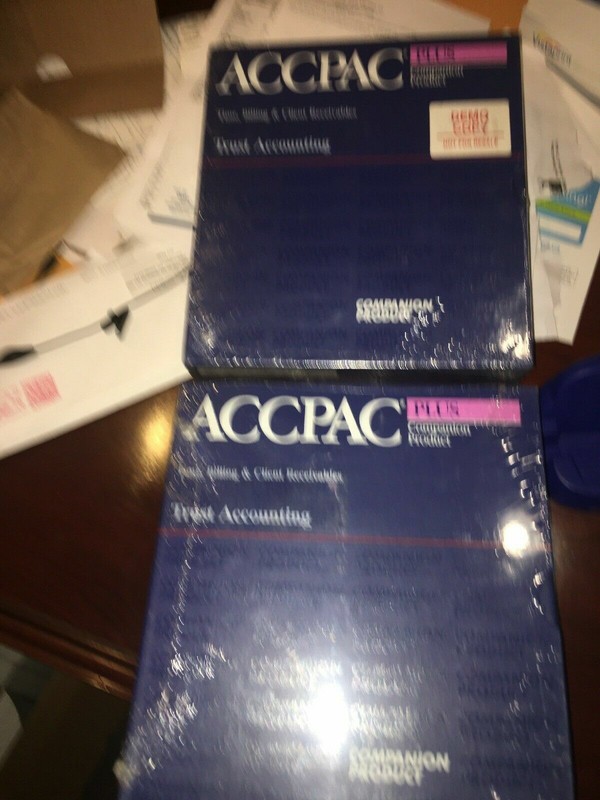 RARE BRAND NEW Accpac Plus Accounting Companion Product. TRUST ACCOUNTING. gallery
